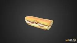 [Game-Ready] Jambon-Beurre Ham Baguette Sandwich
