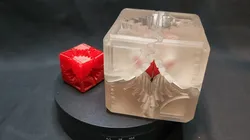 GEAR FIDGET SPINNER - BASIC CUBE & SPHERE / KEYCHAIN
