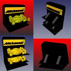 Home Decorations & Ornaments STL تنزيل - Lego F1 Speed Champions Display Stand 1-2 level Mclaren - Purpula