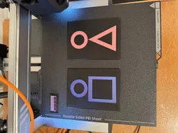Modern Restroom Sign inspired by Squid Game