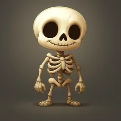 Other STL indir - Cute Skeleton (Halloween) - Countless_Sm