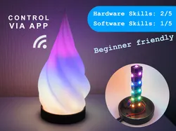 Spiral Lamp | WLED App controllable