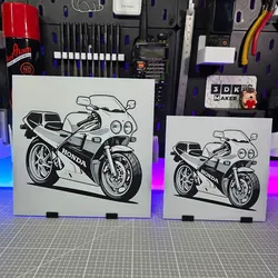Creality Cloud | Honda RC30 – Hueforge – 3 Colors | ملفات الطابعة ثلاثية الأبعاد