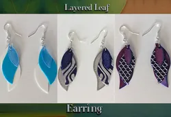 Layered Leaf Earring