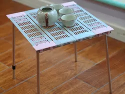 Mesa pequeña de camping DIY de aluminio, mesa cuadrada para exterior, alternativa a la mesa Snowline, mesa de pesca, camping individual - Modelo de impresión 3D gratuito