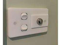 Switch Wall Plate - Double Plus Push Button