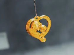 Colgante de Corazón Madre & Niño - Modelo de impresión 3D gratuito