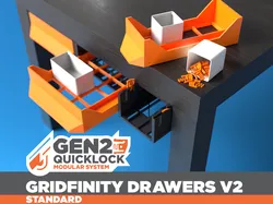 GEN2 Gridfinity Drawers V2 - STANDARD