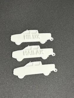 Hilux shaped keychain