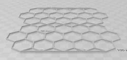 HONEYCOMB FOR CLEANING THE HOTBED.