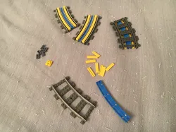 Lego R40 Rail Track curves middle Tiles