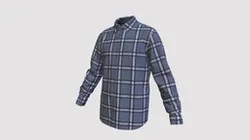 men's caro flannel shirt