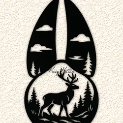 Other STL Download - deer footprint wall art home decorby Kaoz Kitten