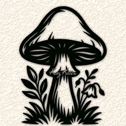 Other STL Download - magic mushroom garden wall art home decorby Kaoz Kitten