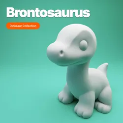 Other STL indir - Cute Brontosaurus – Pastel Minimalist Dinosaur - Ekoscape