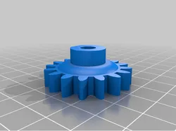 Pinion gear/motor gear secured with grub screw