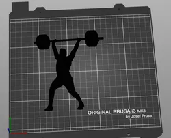 Weightlifter siluetes