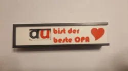 Deckel für Duplo Box : Du bist der beste Opa