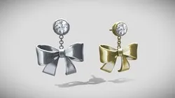 Earrings with Bow