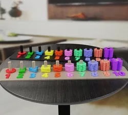 Educational Number and Shape Puzzle for kids