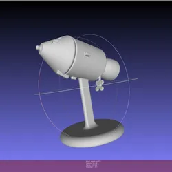 Free Vehicles & Machinery STL Download - Apollo Command Module Printable Board Game Scale Space Raceby Julian Danzer