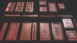 Hand Carved Panel Set
