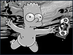 HueForge Bart Simpson Nirvana Cover