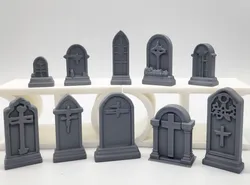 Miniature Tombstone Set (10 Pieces)