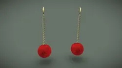 Pom Pom Earrings
