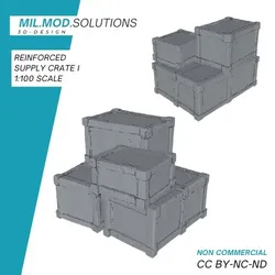 Props & Terrain STL Download - Reinforced Supply Crates Iby Mil Mod Solutions
