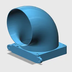 140mm Fan Curved Adaptor for aluminium profiles