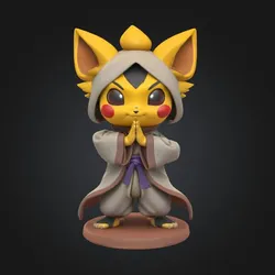 Characters & Creatures STL تنزيل - Lightning monk -Fan based Pikatchu -  Xempiaaz - Xempiaaz
