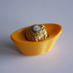 Chinese Yuan Bao-Inspired Ferrero Rocher Holder
