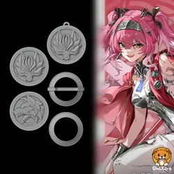 Cosplay STL indir - Lupa - Medallions and Earrings - Wuthering Waves Cosplay - Shokos 3D Prints