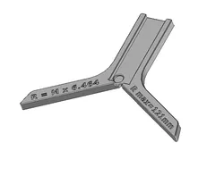 Digital caliper radius gauge (120°)