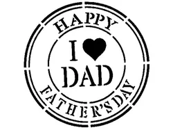 Father's Day stencil