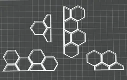 Misc border pieces for Honeycomb Storage Wall border