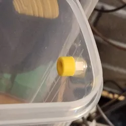 PC4-M10 PTFE Filament Guide - Threaded cap for drybox porthole