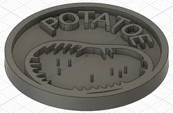 Potatoe Chip Shopping Cart Coin 1 Euro Size