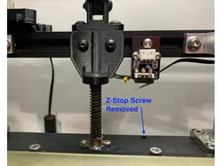 Shorter Ender 5 Upper Leadscrew Bracket to Increase Bed Spring Tension