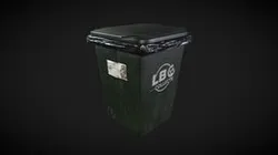 Street Garbage Trash Bin