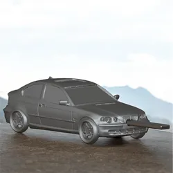 Vehicles & Machinery STL Descărcare - BMW E46 COMPACT KEY HOLDER – CUSTOM SPLIT CASE FOR OEM FLIP - Printastic_Workshop