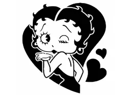 Betty Boop stencil 9