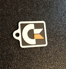 Commodore logo keychain