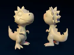 Cute Playful T-Rex Figurine