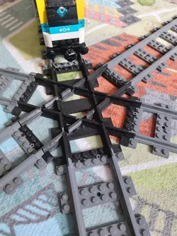 Lego Compatible Train Track Hex Crossing
