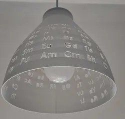 periodic table lamp shade