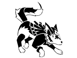 Wolf Link stencil