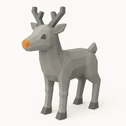 3D printer bestanden | 3MF | Lowpoly Reindeer