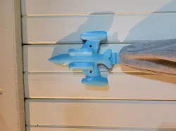 Fighter Jet - Airplane unique wall hook - for coats, towels, keys, leashes, and bags